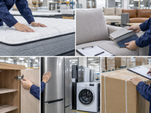 Quality inspection checklist for mattress furniture appliance and packaging